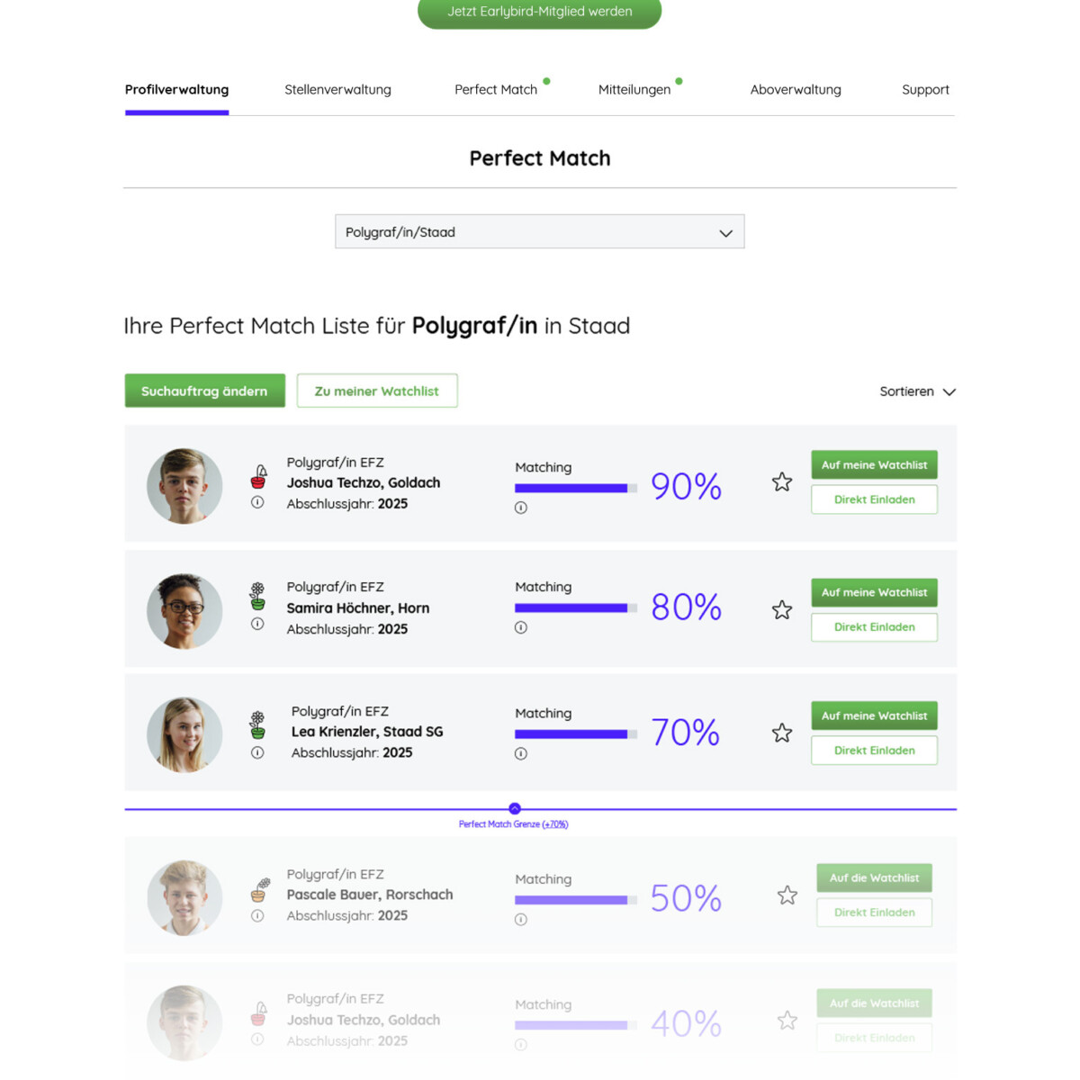 Tabimage perfect Match